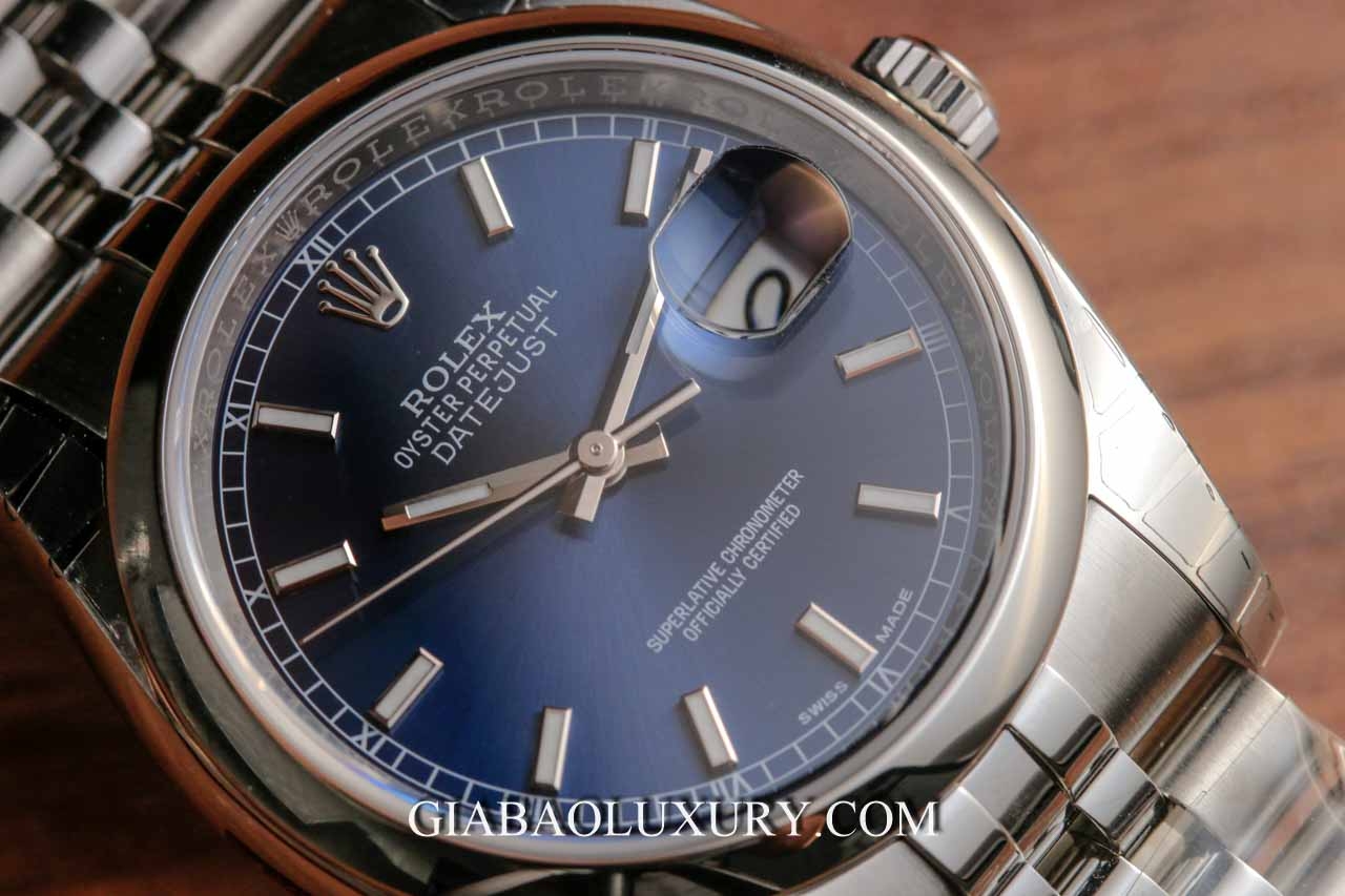 Đồng Hồ Rolex Datejust 116200 Mặt Số Xanh