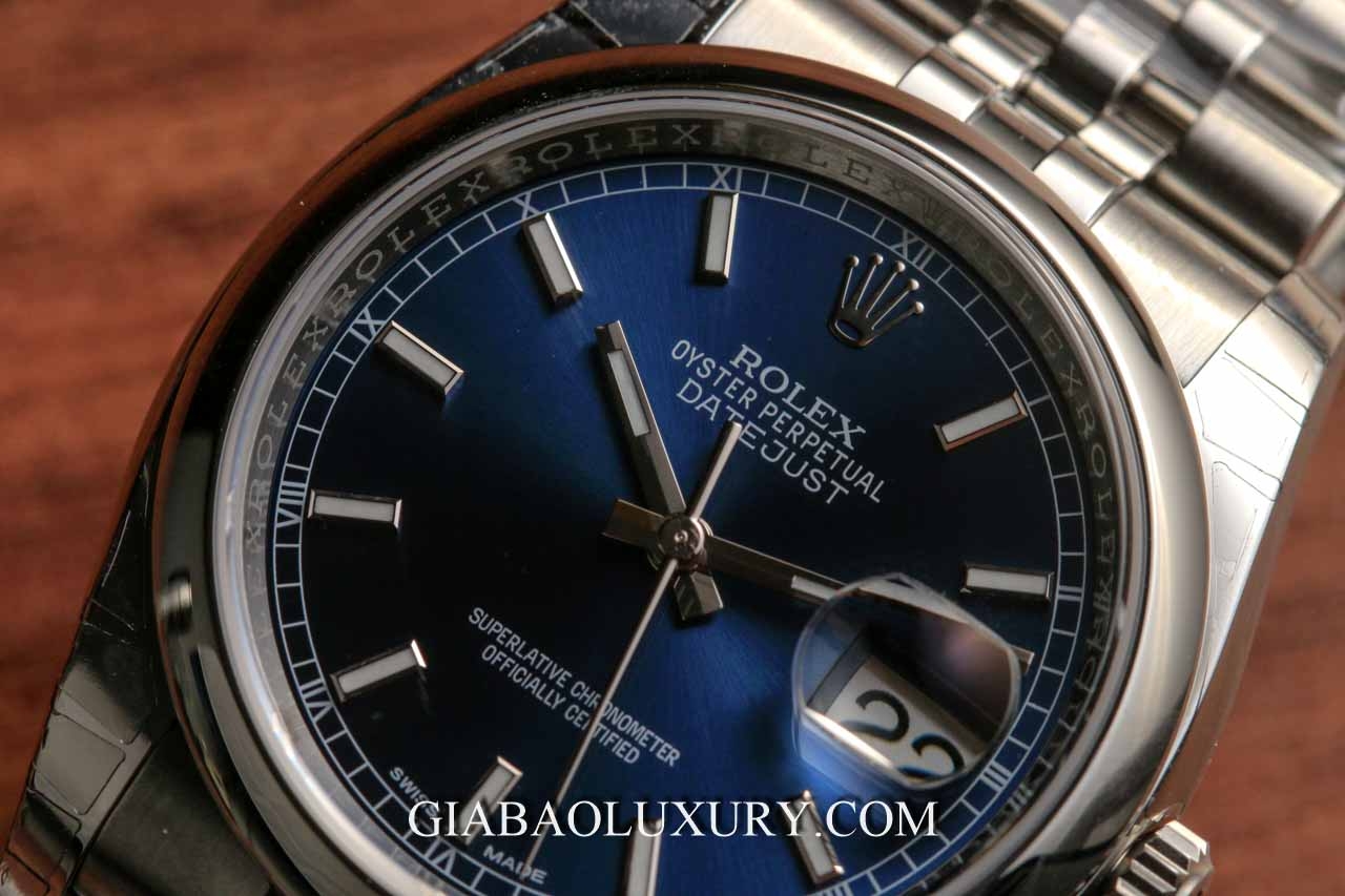 Đồng Hồ Rolex Datejust 116200 Mặt Số Xanh