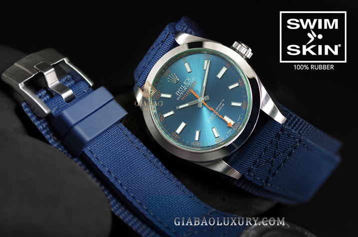 Dây cao su Rubber B dành cho đồng hồ Rolex Milgauss 40mm - Rubber CUFF Series