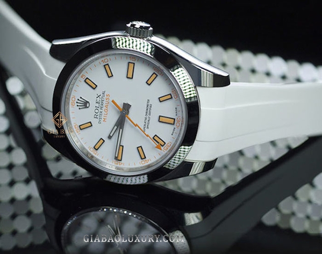 Dây cao su Rubber B dành cho đồng hồ Rolex Milgauss 40mm - Classic Series
