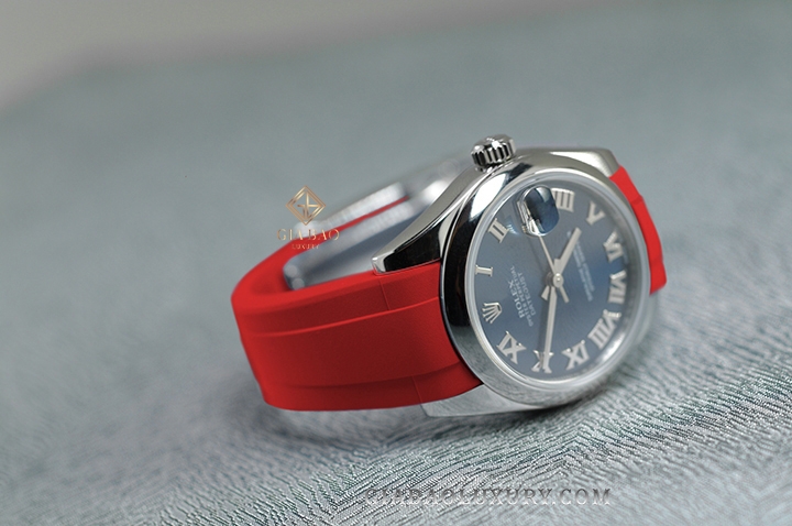 Dây cao su Rubber B dành cho đồng hồ Rolex Oyster Perpetual và Rolex Datejust size 31mm - Classic Series