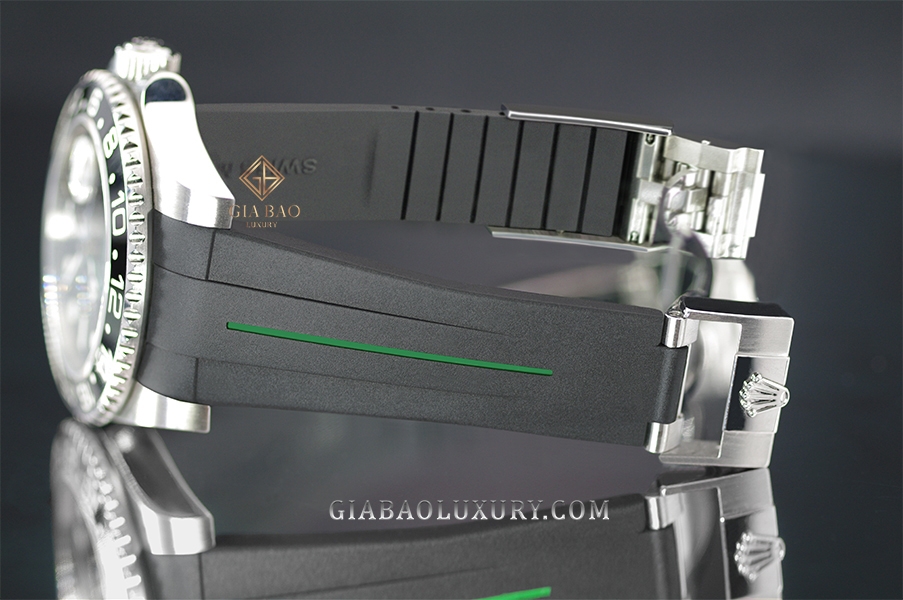 Dây cao su Rubber B dành cho đồng hồ Rolex Sea-Dweller 40mm Ref. 16600 phiên bản vành bezel Non - Ceramic khóa Oyster - Classic Series VulChromatic®