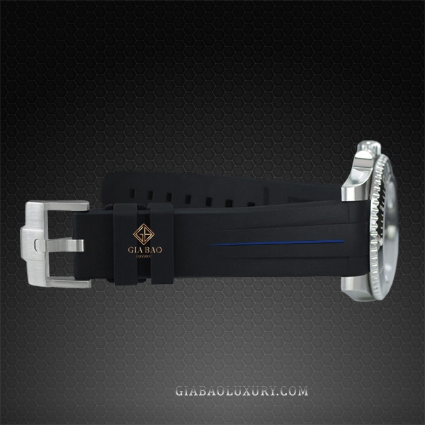 Dây cao su Rubber B dành cho đồng hồ Rolex Explorer I 39mm Ref. 214270 - Tang Buckle Series VulChromatic®