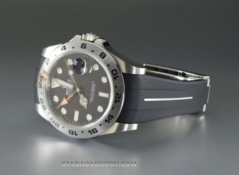 Dây cao su Rubber B dành cho đồng hồ Rolex Explorer II 42mm Ref. 216570 - VulChromatic®