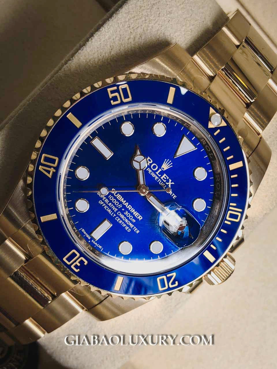 Rolex Submariner Date 116618LB Mặt xanh navy