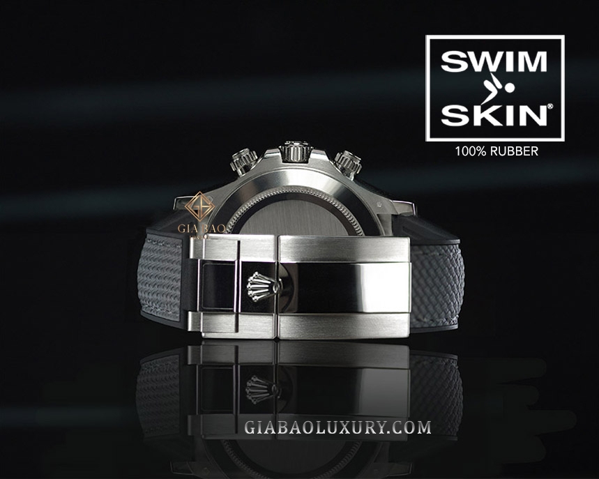 Dây cao su Rubber B dành cho đồng hồ Rolex Daytona phiên bản dây cao su Oysterflex - SwimSkin® Giả Vải