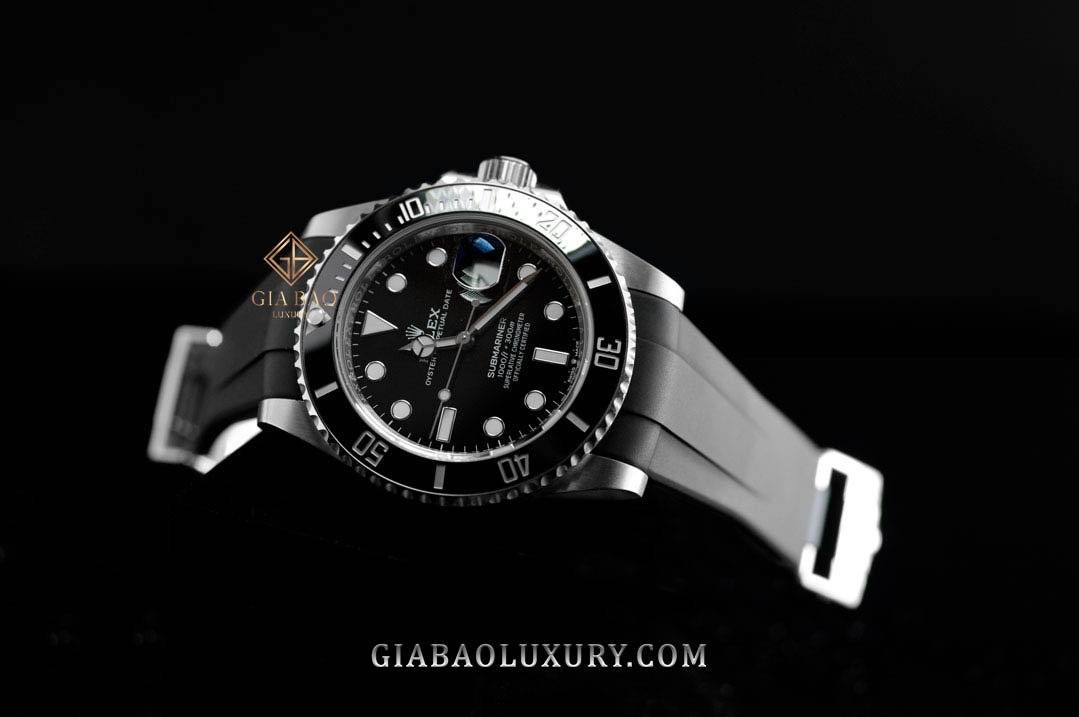 Dây Rubber B Glidelock Edition cho Rolex Submariner Ceramic 126610LN, 124060LV, 126613LB, 126619LB