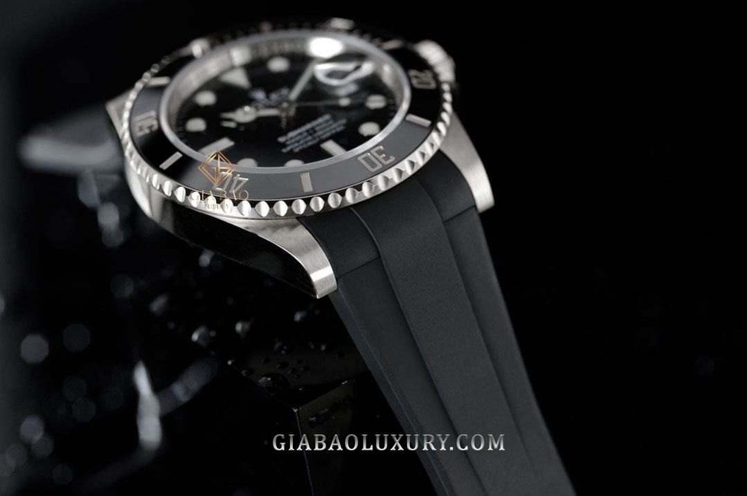 Dây Rubber B Glidelock Edition cho Rolex Submariner Ceramic 126610LN, 124060LV, 126613LB, 126619LB