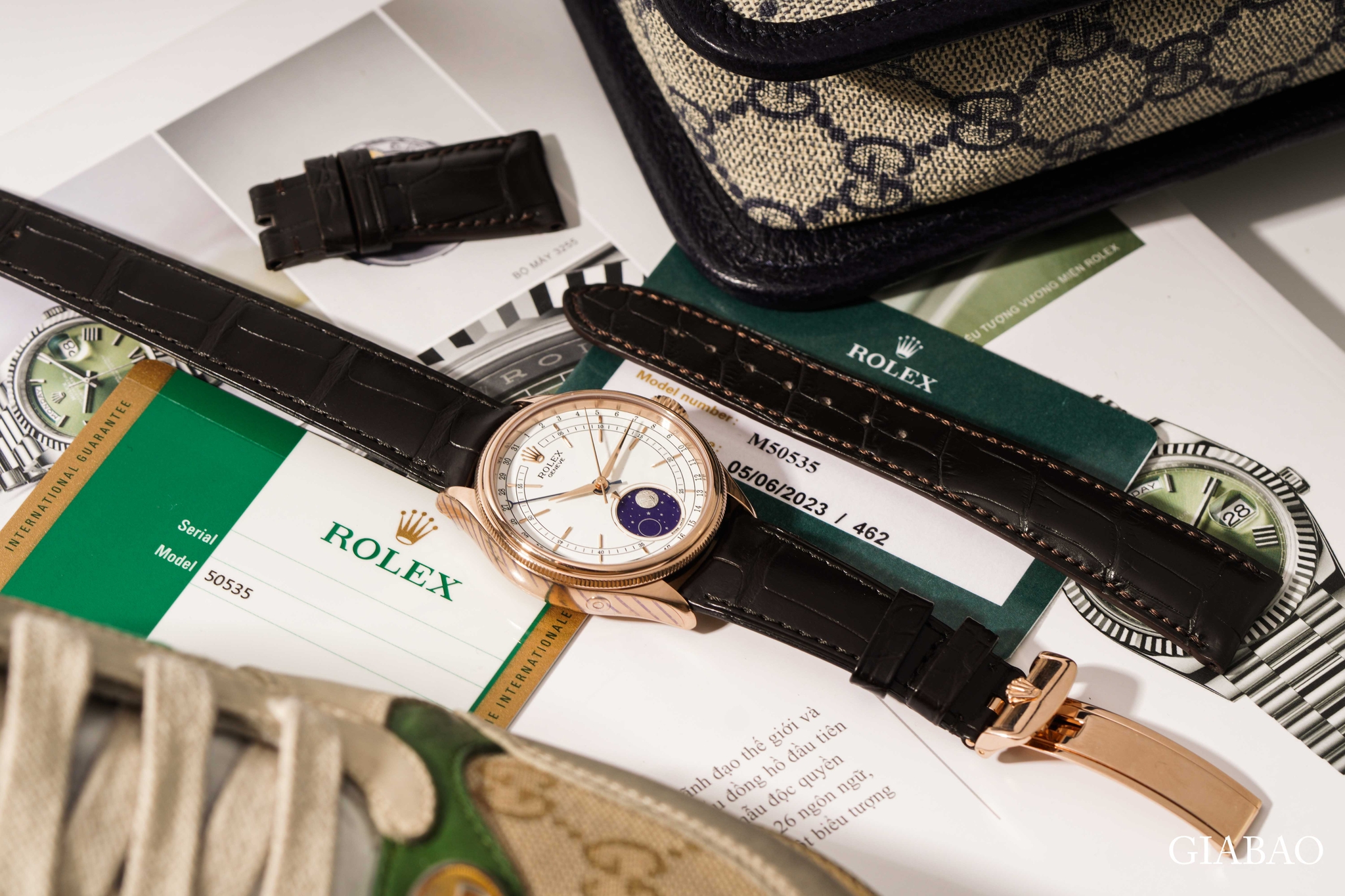 Đồng Hồ Rolex Cellini Moonphase 50535