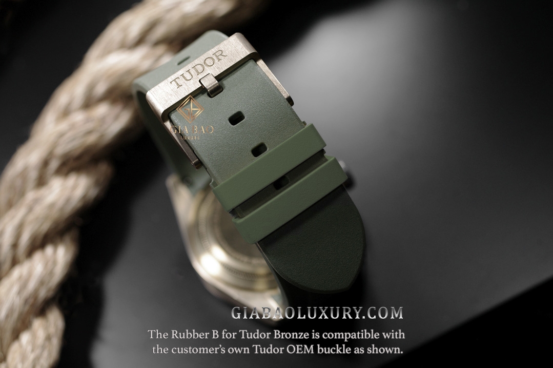 Dây cao su Rubber B dành cho đồng hồ Tudor Black Bay Bronze 43mm - Tang Buckle Series