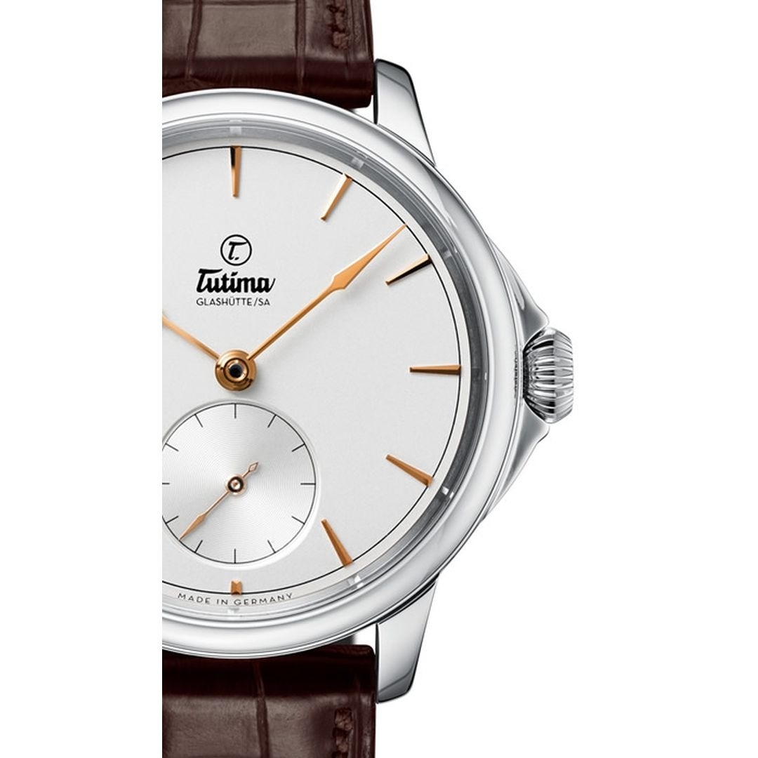 Tutima, dòng sản phẩm Patria, Ref no: 6610-03, mặt số màu trắng