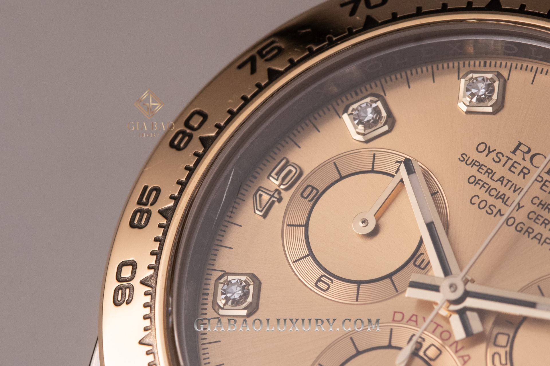 Đồng Hồ Rolex Cosmograph Daytona 116503 Mặt Số Champagne Nạm Kim Cương
