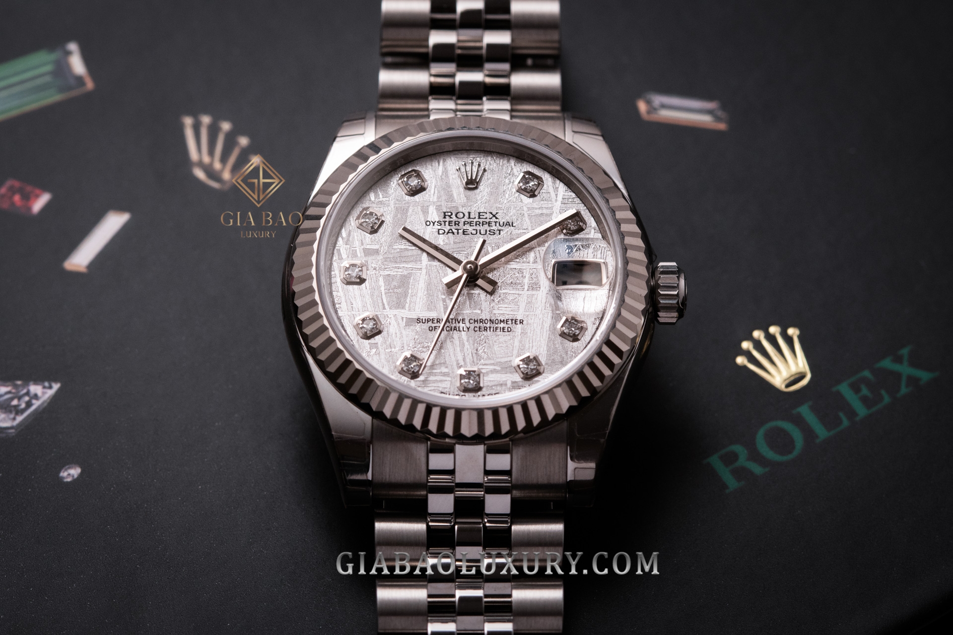 Đồng Hồ Rolex Lady Datejust 31 178274 Mặt Số Thiên Thạch