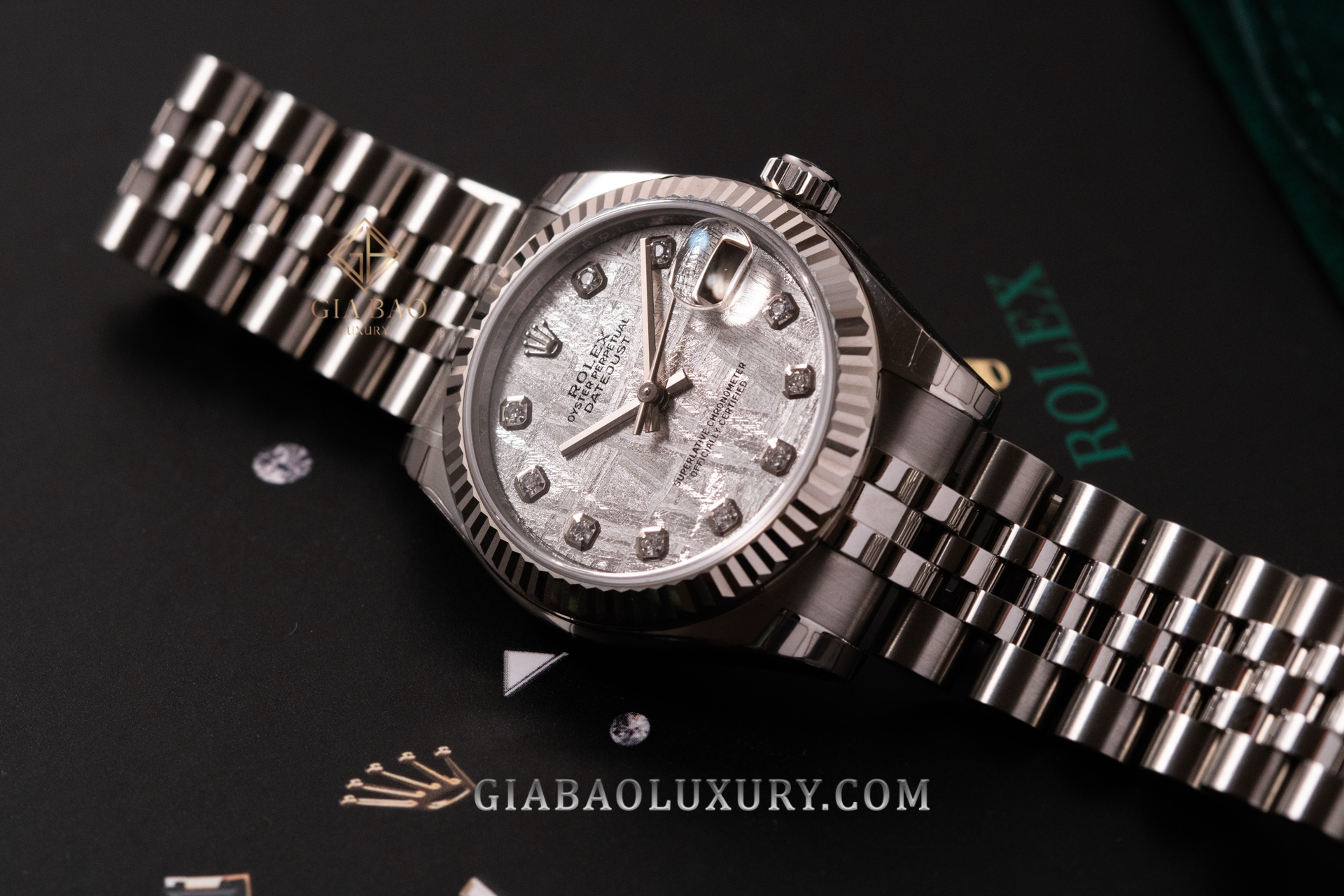 Đồng Hồ Rolex Lady Datejust 31 178274 Mặt Số Thiên Thạch