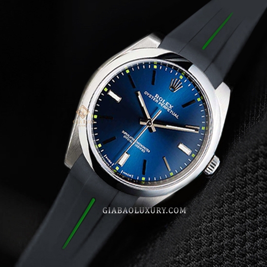 Dây cao su Rubber B dành cho đồng hồ Rolex Oyster Perpetual 39mm - Classic Series VulChromatic®