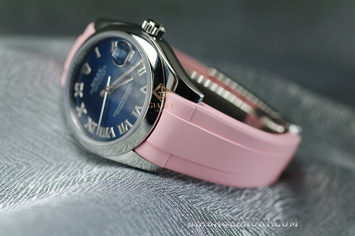 Dây cao su Rubber B dành cho đồng hồ Rolex Oyster Perpetual và Rolex Datejust size 31mm - Classic Series