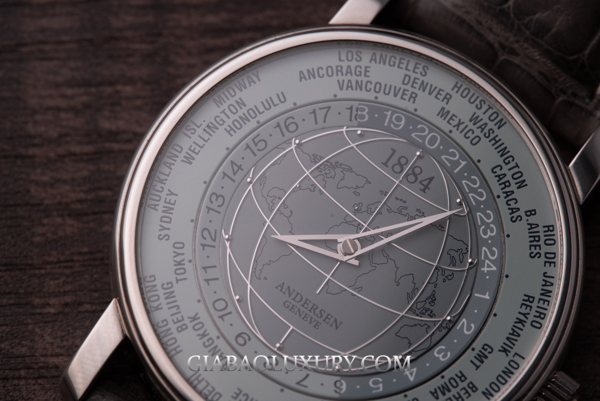 Đồng Hồ Andersen Geneve World Time 1884