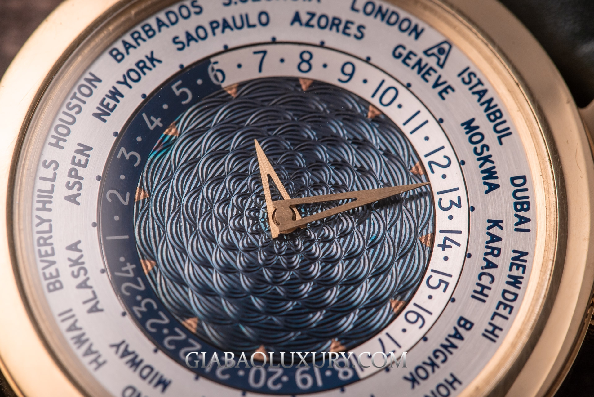 Đồng Hồ Andersen Geneve Tempus Terrae BlueGold Dial Vàng Hồng