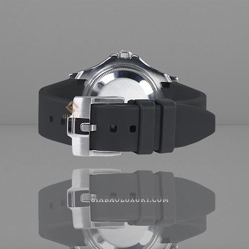 Dây cao su Rubber B dành cho đồng hồ Rolex Yacht-Master size 35mm - Tang Buckle Series