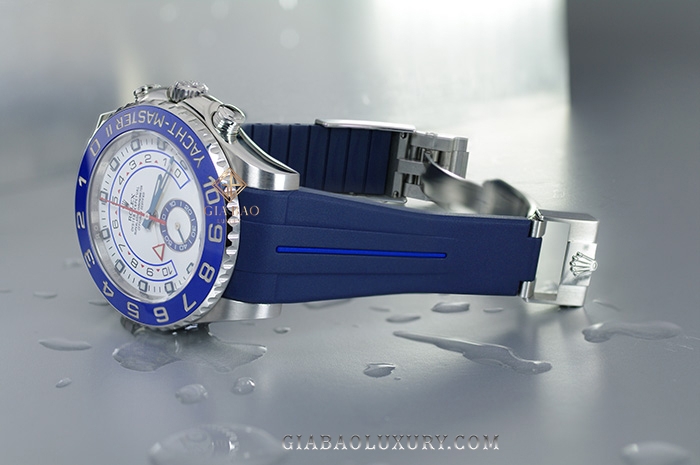 Dây cao su Rubber B dành cho đồng hồ Rolex Yachtmaster II 44mm dây Oysterflex - Classic Series VulChromatic® Hi-Rise