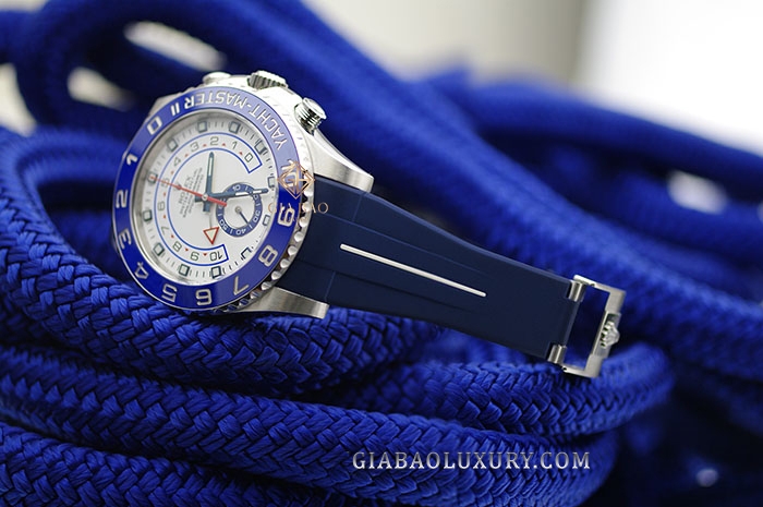 Dây cao su Rubber B dành cho đồng hồ Rolex Yachtmaster II 44mm dây Oysterflex - Classic Series VulChromatic® Hi-Rise