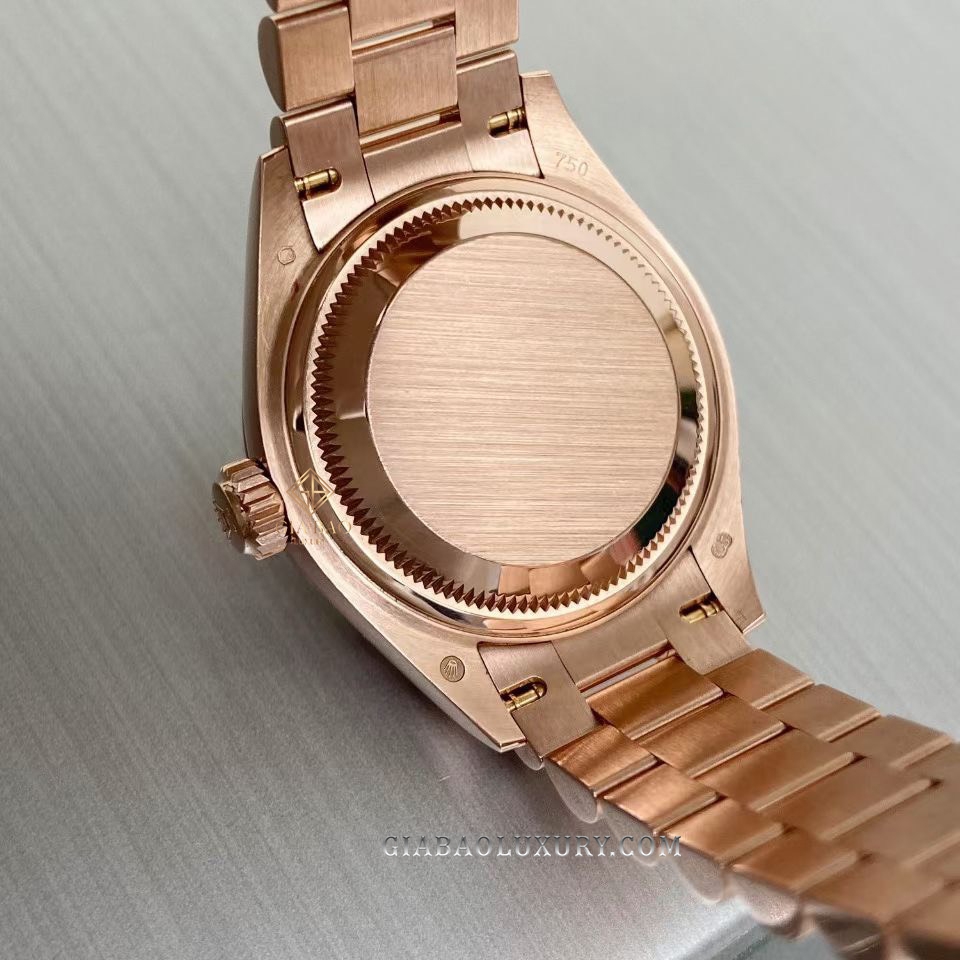 Đồng hồ Rolex Lady-Datejust 279175 Mặt Số Chocolate Nạm Kim Cương Dây Đeo President