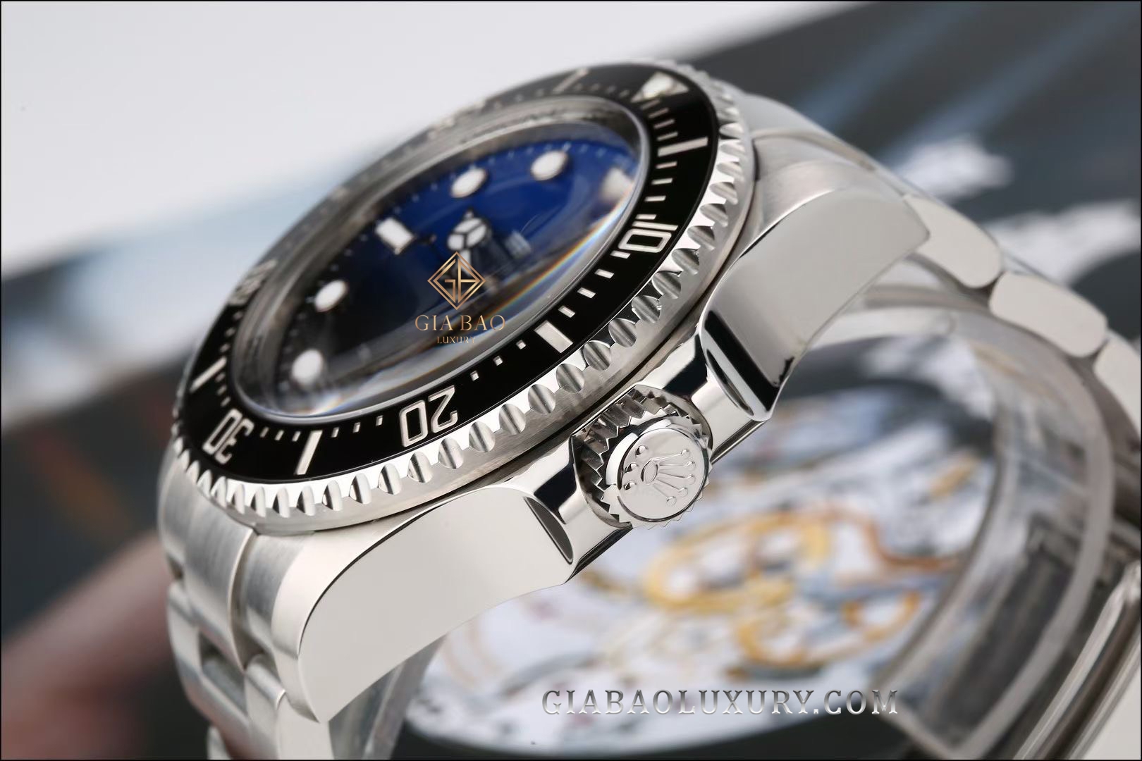 Đồng Hồ Rolex Deepsea 126660 Mặt Số D-Blue