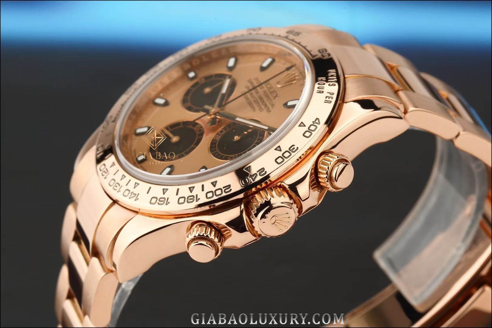 Đồng Hồ Rolex Cosmograph Daytona 116505 Mặt Số Hồng Đen