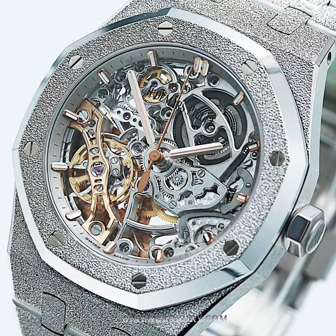 Đồng Hồ Audemars Piguet Royal Oak Double Balance Wheel Openworked 15466BC.GG.1259BC.01