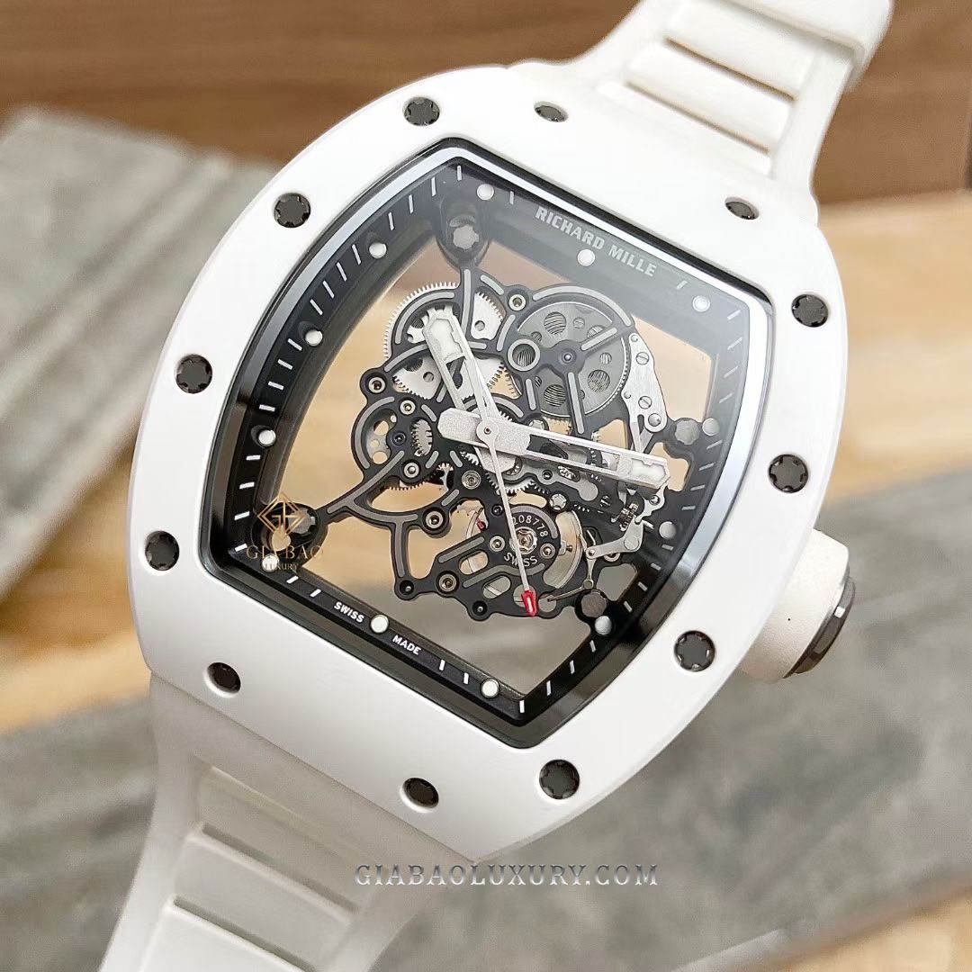 Đồng Hồ Richard Mille RM055 Ceramic Trắng