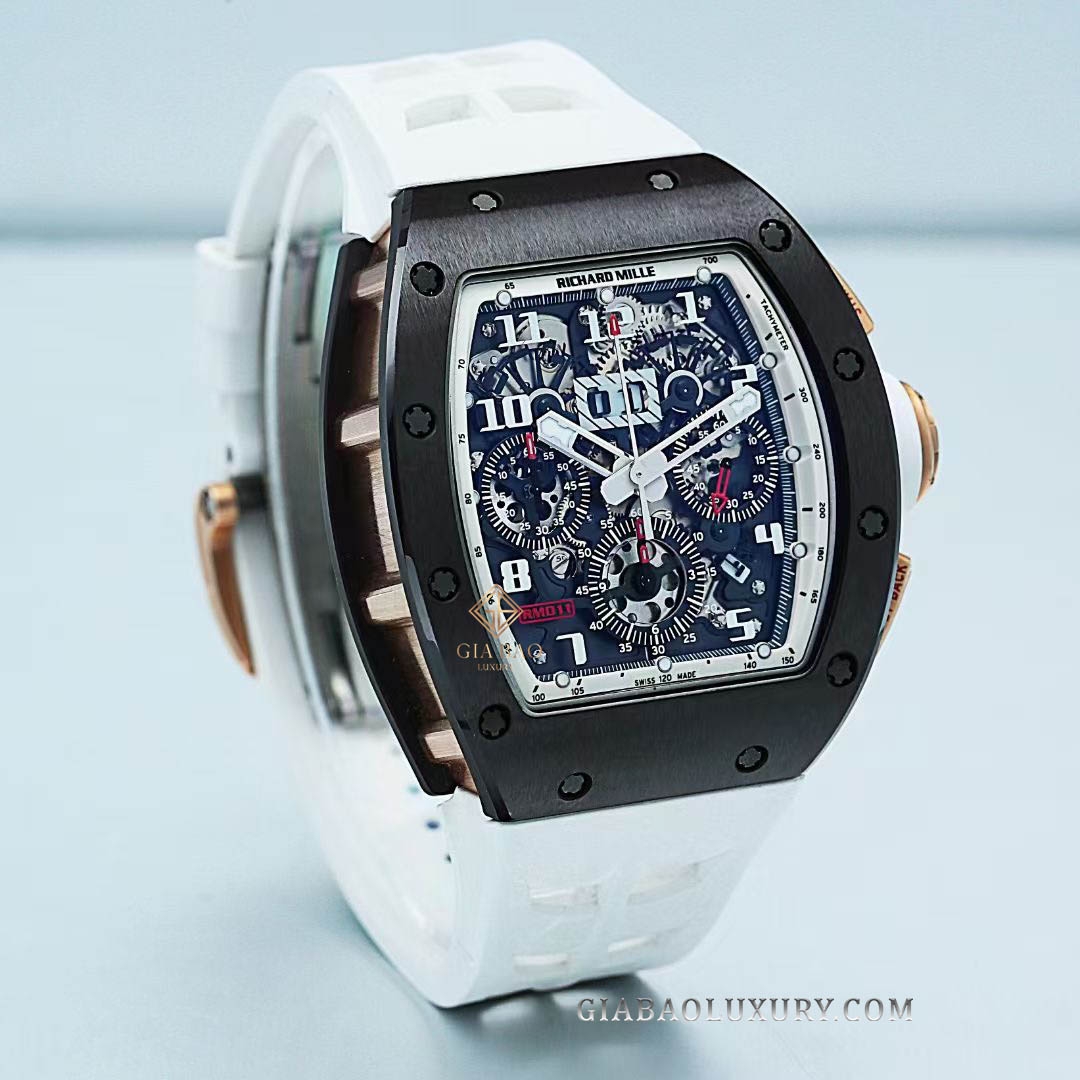 Đồng Hồ Richard Mille RM 011 Flyback Chronograph Brown Ceramic 