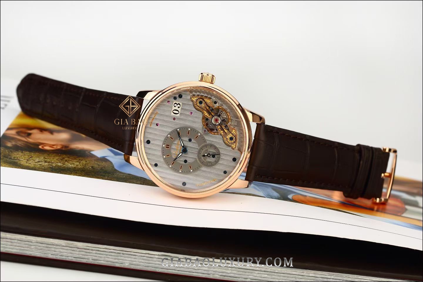 Đồng hồ Glashutte Original PanoMaticInverse 1-91-02-01-05-30