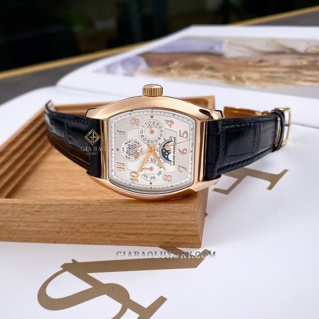 Đồng Hồ Girard - Perrgaux Richeville Perpetual Calendar 18k Rose Gold