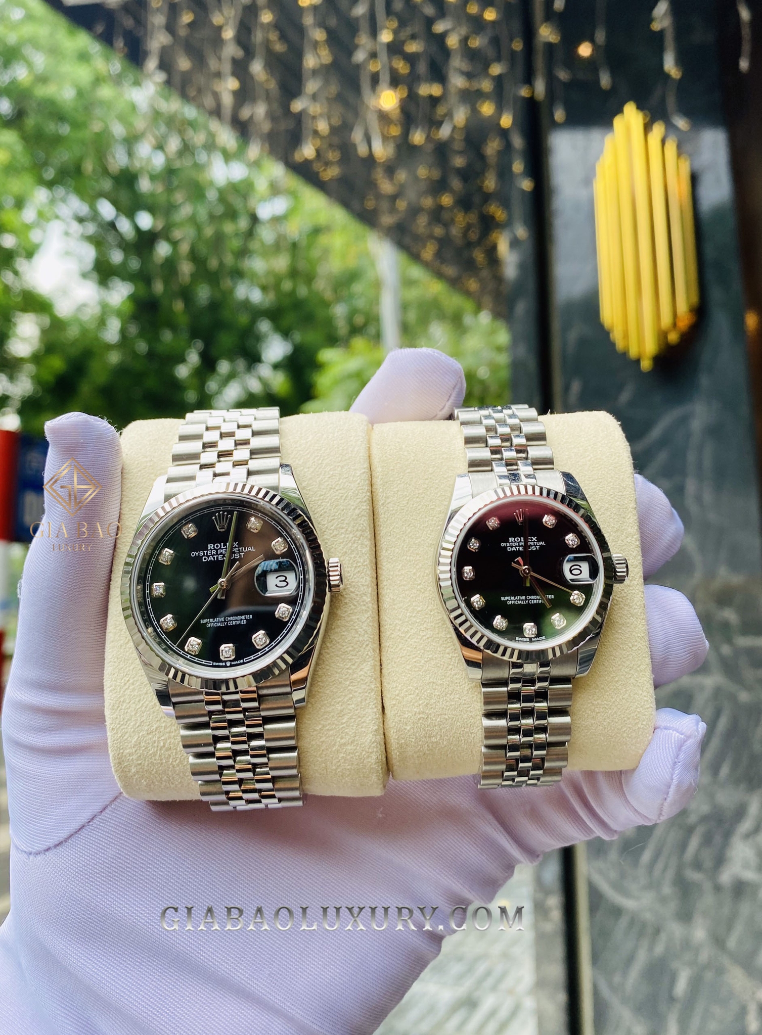 Đồng Hồ Rolex Datejust 31 178274 Mặt Số Đen Nạm Kim Cương