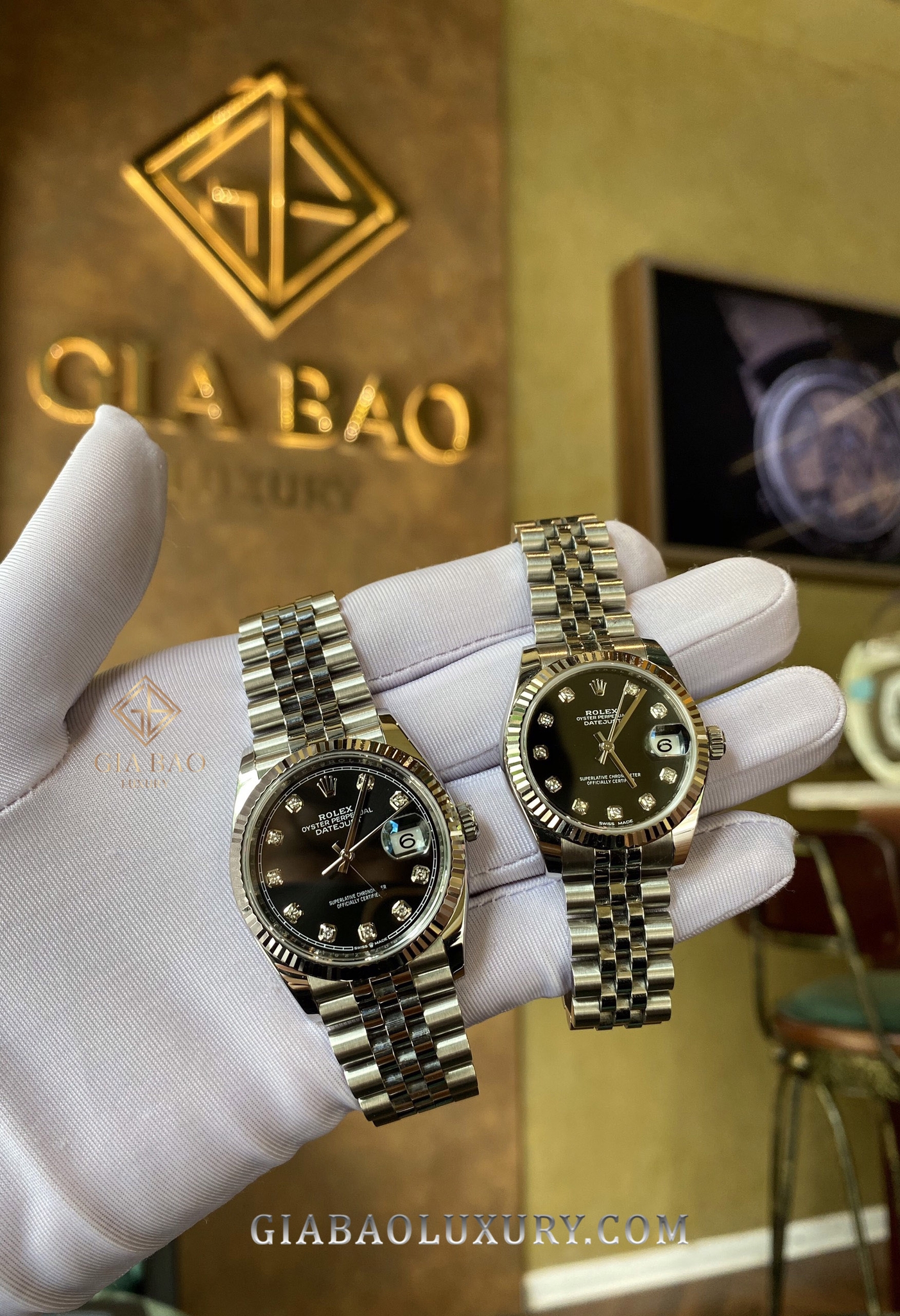 Đồng Hồ Rolex Datejust 31 178274 Mặt Số Đen Nạm Kim Cương