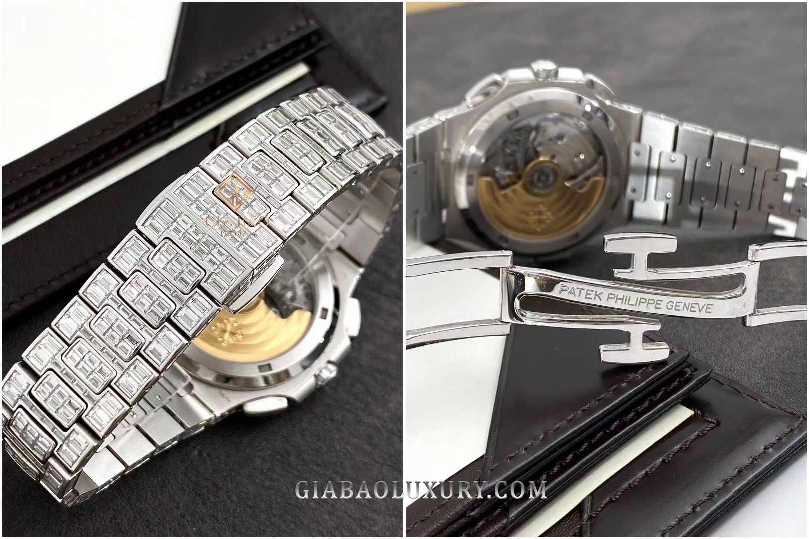 Đồng Hồ Patek Philippe Nautilus White Gold & Diamond Black 5990/1400G-001