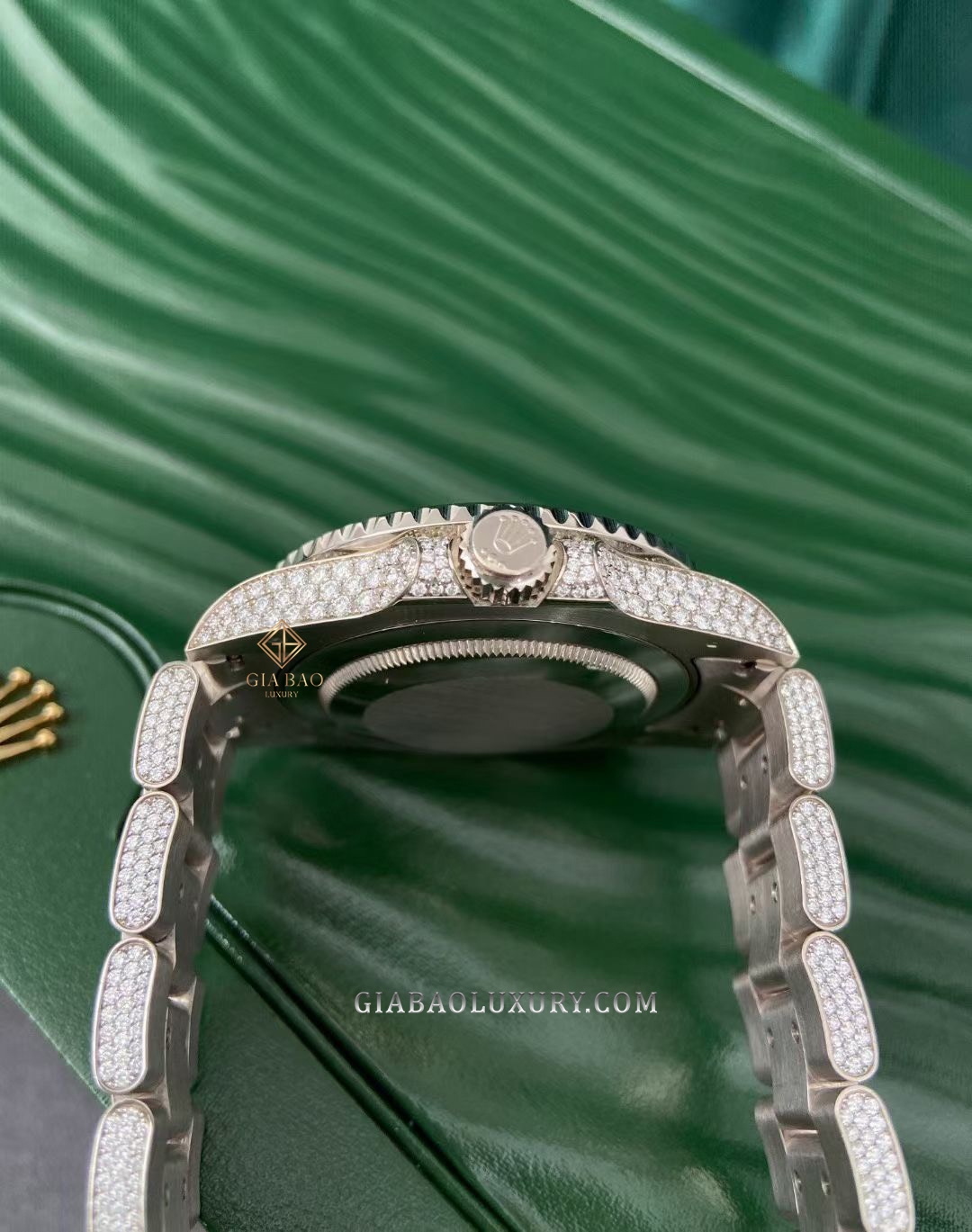 Đồng Hồ Rolex GMT-Master II Ice 116769TBR Đính Kim Cương