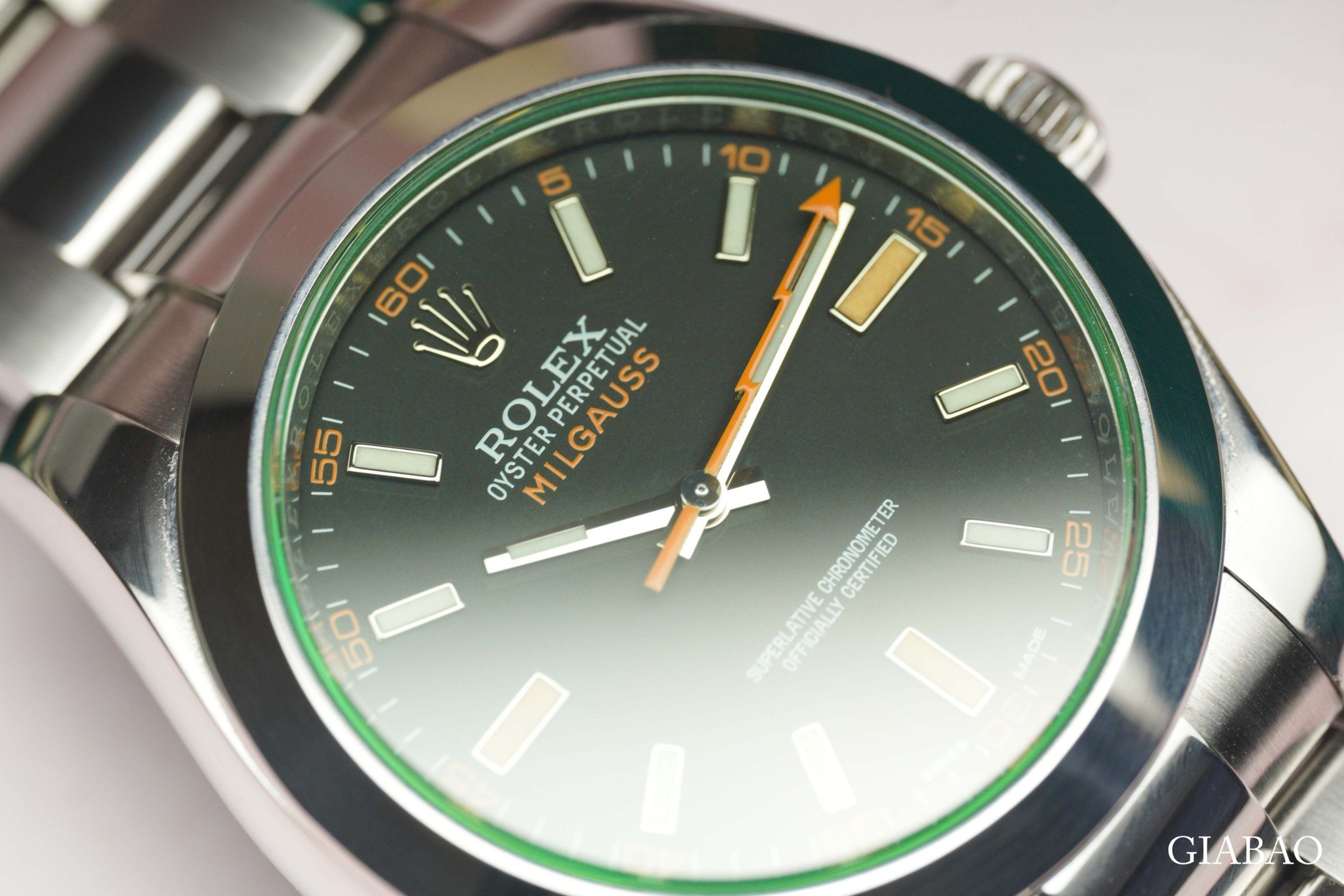 Đồng Hồ Rolex Milgauss 116400GV Mặt Số Đen