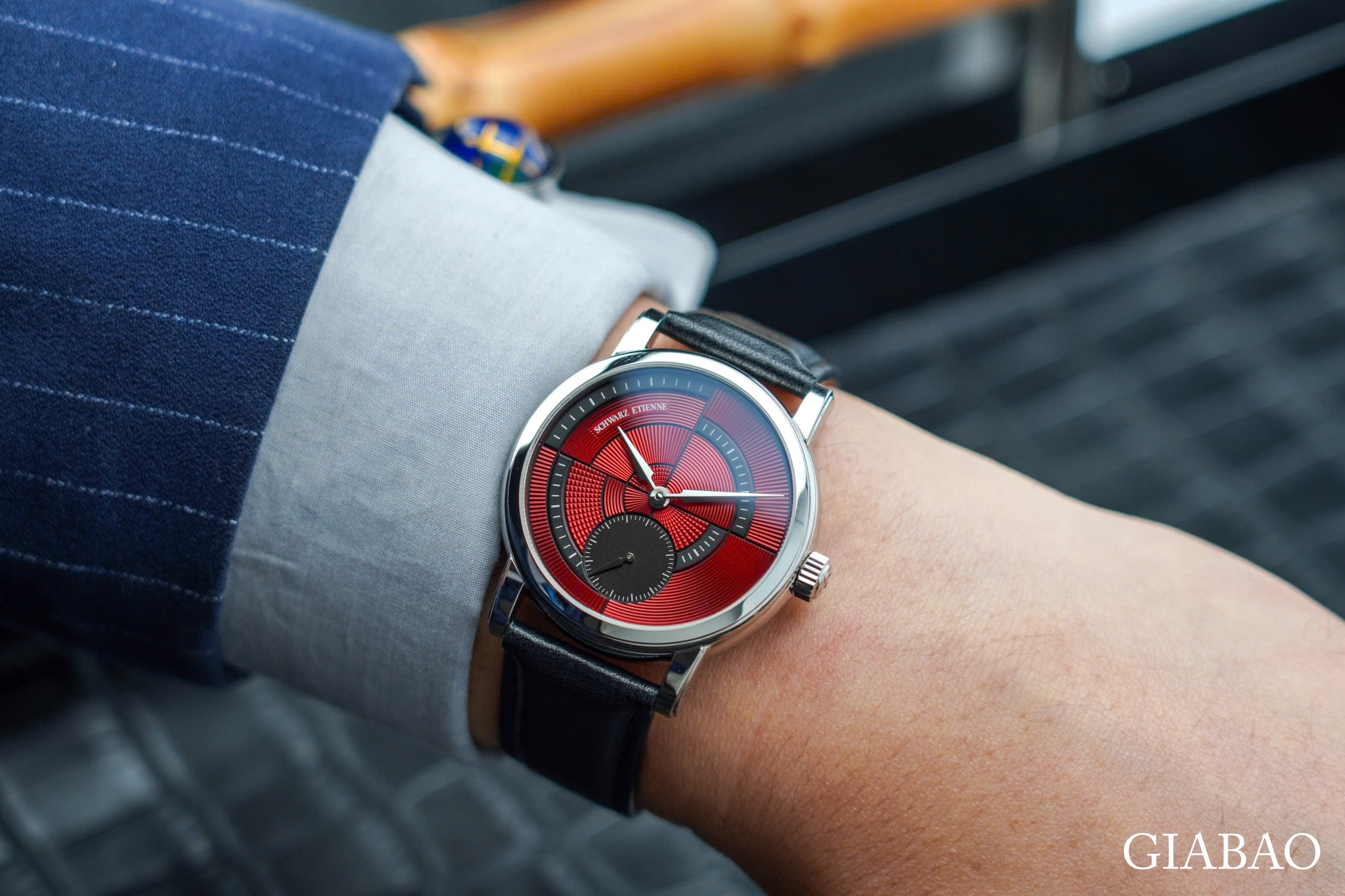 Đồng Hồ Schwarz Etienne Geometry Cherry