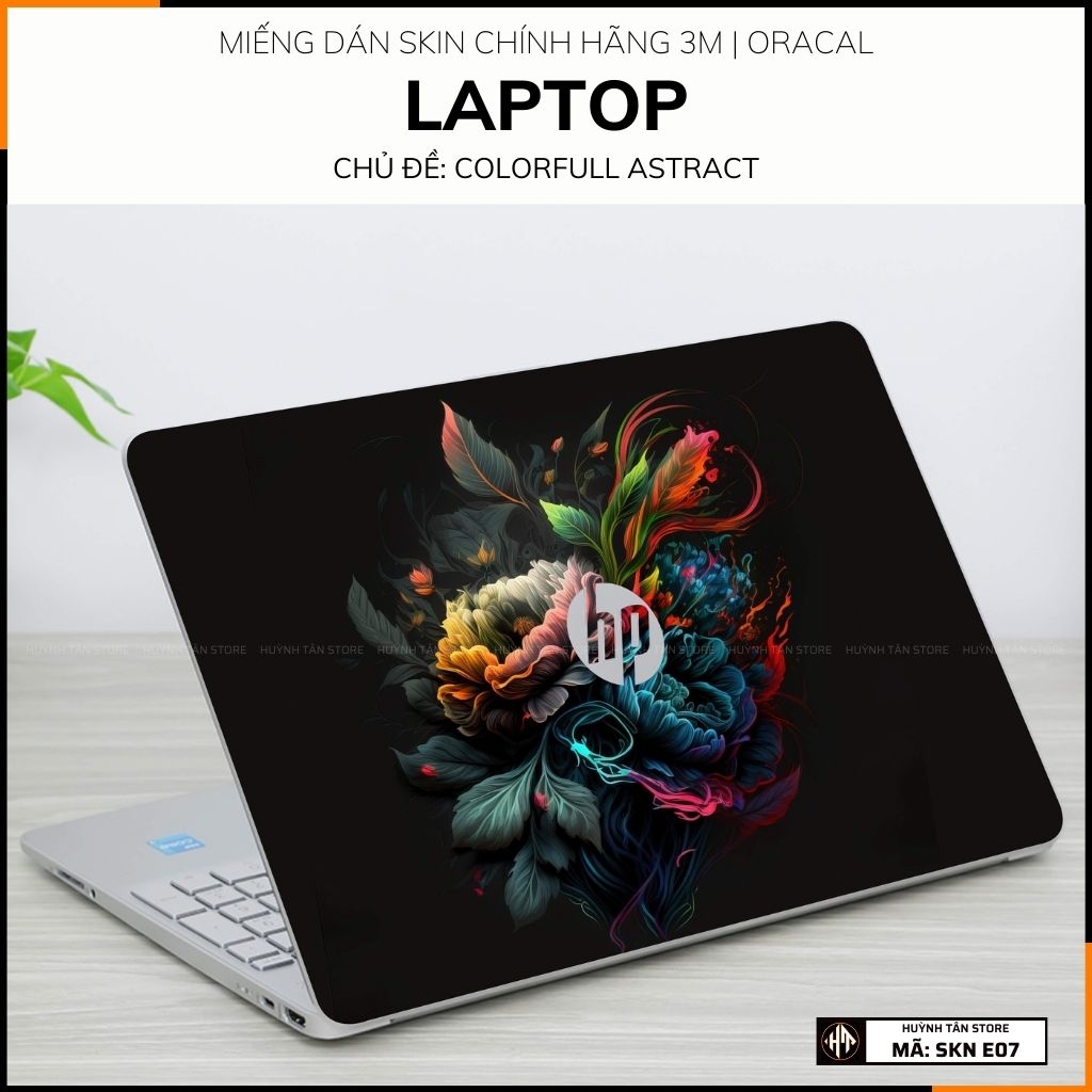 Dán skin laptop asus, dell , acer, hp, msi chính hãng ORAFOL nhập khẩu ĐỨC - SKIN 3M - LAPTOP - COLORFULL ASTRACT - SKN E07 phụ kiện điện thoại huỳnh tân store