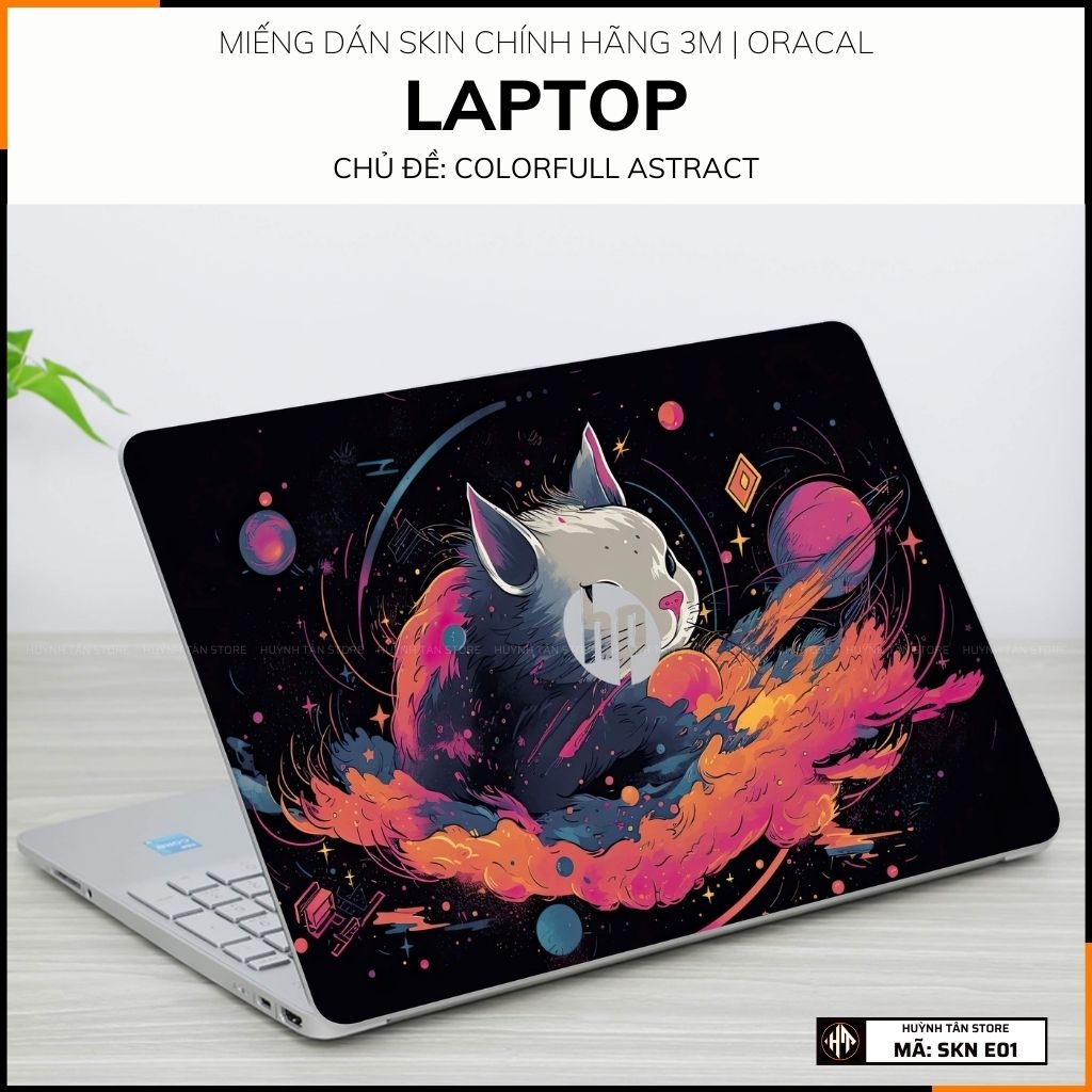 Dán skin laptop asus, dell , acer, hp, msi chính hãng ORAFOL nhập khẩu ĐỨC - SKIN 3M - LAPTOP - COLORFULL ASTRACT - SKN E01 phụ kiện điện thoại huỳnh tân store