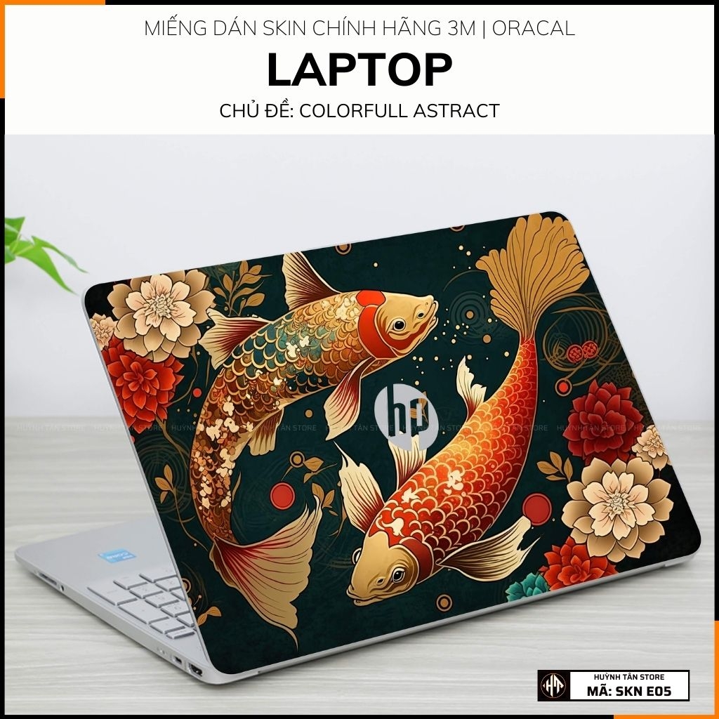 Dán skin laptop asus, dell , acer, hp, msi chính hãng ORAFOL nhập khẩu ĐỨC - SKIN 3M - LAPTOP - COLORFULL ASTRACT - SKN E05 phụ kiện điện thoại huỳnh tân store