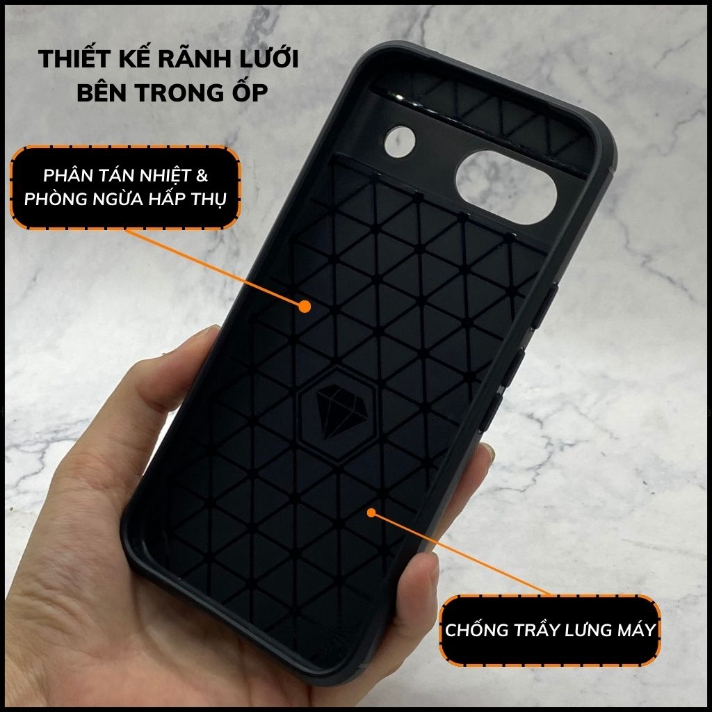 Ốp lưng pixel 8A dẻo phay xướt chống bám vân tay bảo vệ camera phụ kiện huỳnh tân store
