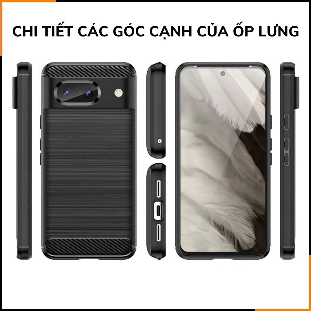 Ốp lưng pixel 8A dẻo phay xướt chống bám vân tay bảo vệ camera phụ kiện huỳnh tân store