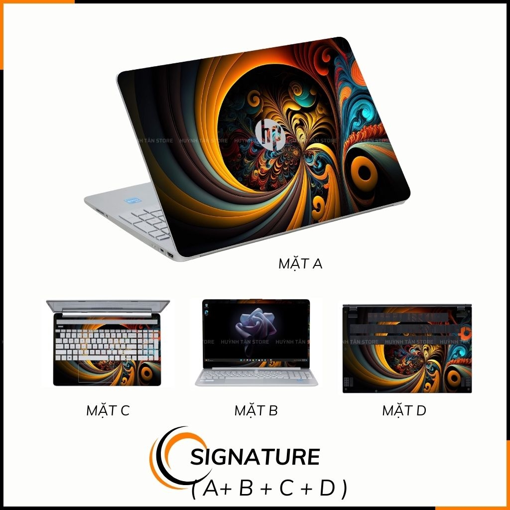 Dán skin laptop asus, dell , acer, hp, msi chính hãng ORAFOL nhập khẩu ĐỨC - SKIN 3M - LAPTOP - COLORFULL ASTRACT - SKN E04 phụ kiện điện thoại huỳnh tân store