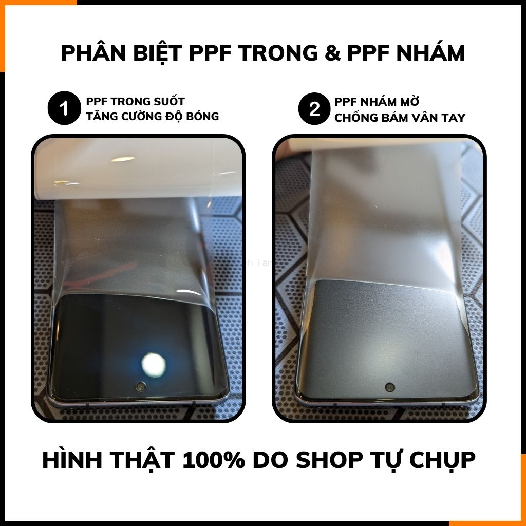 Miếng dán ppf TPU samsung s24 ultra s23 ultra s22 plus note 20 ultra note 10 plus trong suốt hoặc nhám 3 lớp huỳnh tân store