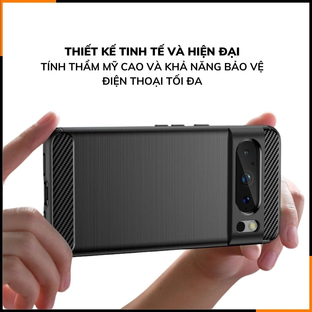 Ốp lưng pixel 8 pro dẻo phay xướt chống bám vân tay bảo vệ camera phụ kiện điện thoại huỳnh tân store