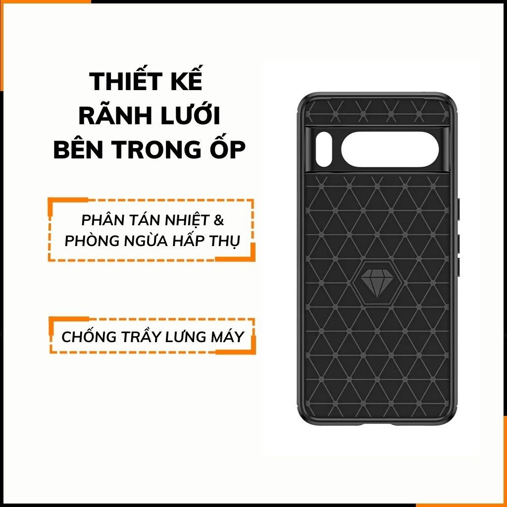 Ốp lưng pixel 8 pro dẻo phay xướt chống bám vân tay bảo vệ camera phụ kiện điện thoại huỳnh tân store