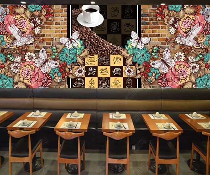 Tranh Dán Tường Quán CAFE GZCY4