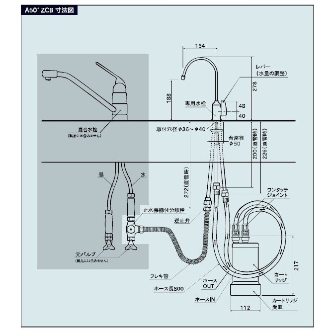  MITSUBISHI CLEANSUI ALKALINE A501ZCB